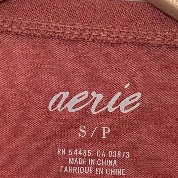 Aerie Small Red Tank Dress Sundress Lightweight T-Shirt Soft Flowy - Picture 7 of 12